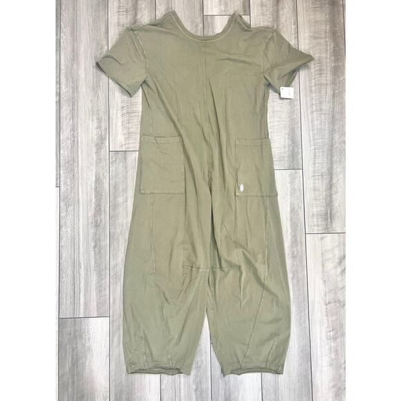 Free People Movement Hot Shot One Piece Winter Forest Green Small Knit Stretch - Picture 1 of 3